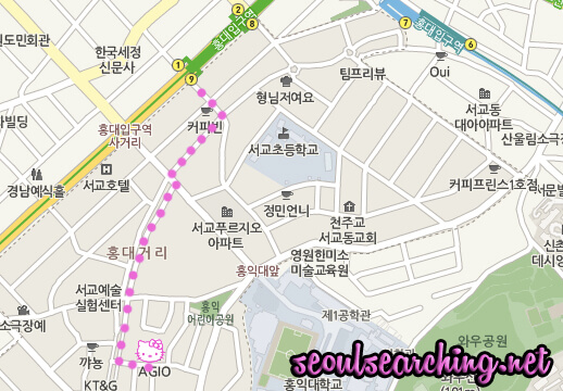 NEW Hello Kitty Cafe Map