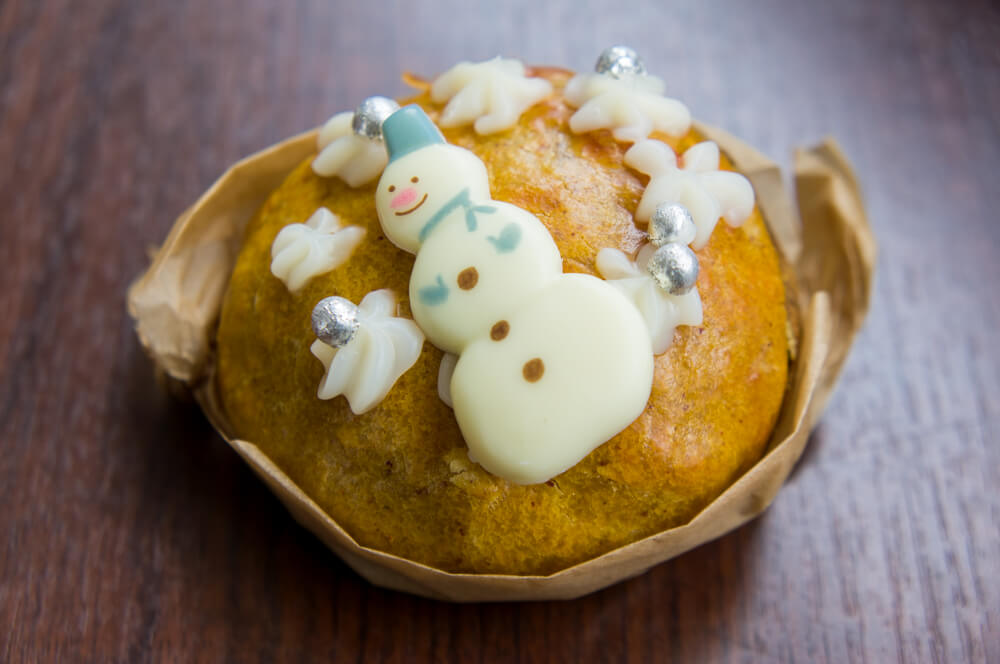 Christmas Baked Sweet Potato Snowman