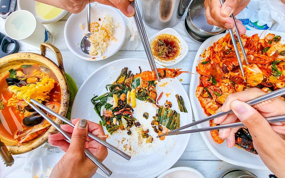 jeju seafood ramen pajeon jeon stirfry korean food restaurant